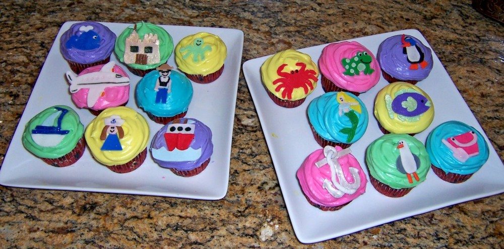 Beach Cupcakes