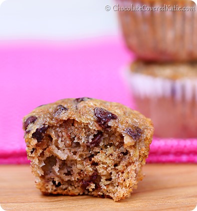 Chocolate Chip Banana Bread Mini Muffins