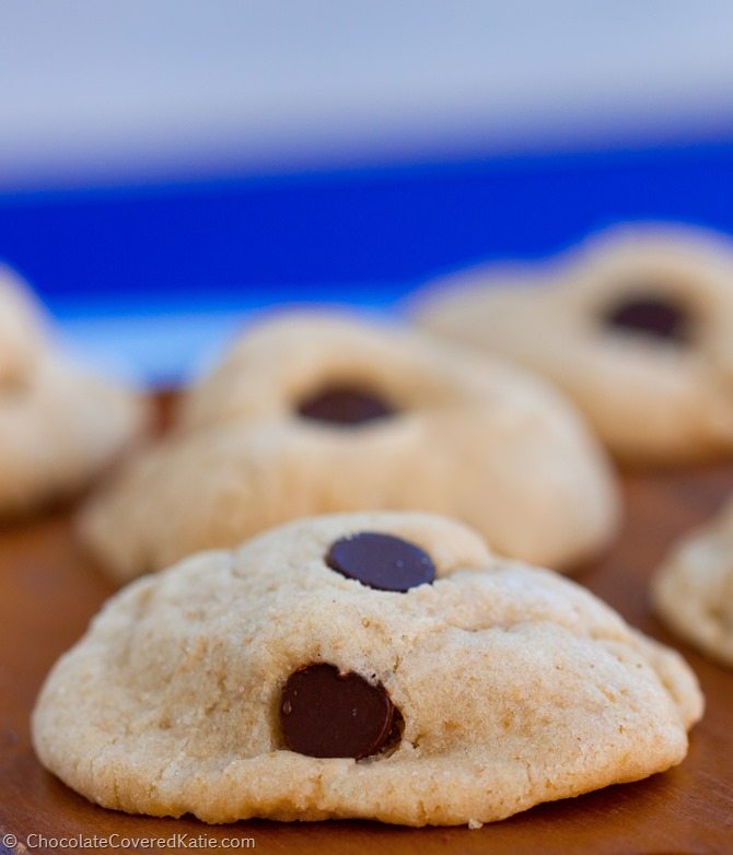 Chocolate Chip Cookies made with Cream Cheese - Chez CateyLou