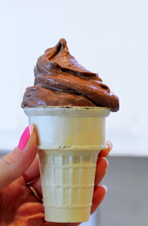 chocolate banana soft serve