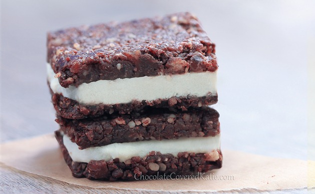 Raw Chocolate Cheesecake Brownies: https://chocolatecoveredkatie.com/2013/07/14/chocolate-cheesecake-brownies/