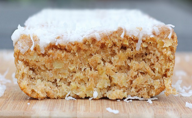 Soft and luxurious family-favorite recipe. Whenever we don't know what to have for breakfast, we'll make this recipe! It is highly recommended! https://chocolatecoveredkatie.com/2012/04/11/big-fat-coconut-breakfast-cake-2/