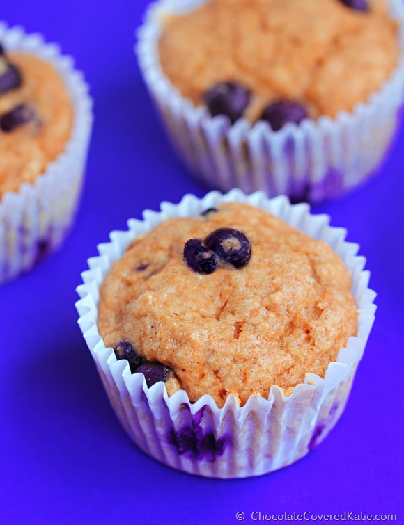 Low Fat Blueberry Muffins No Oil In The Recipe