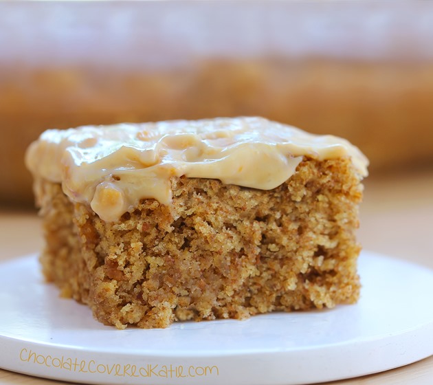 Easy Apple Butter Snack Cake (one bowl)