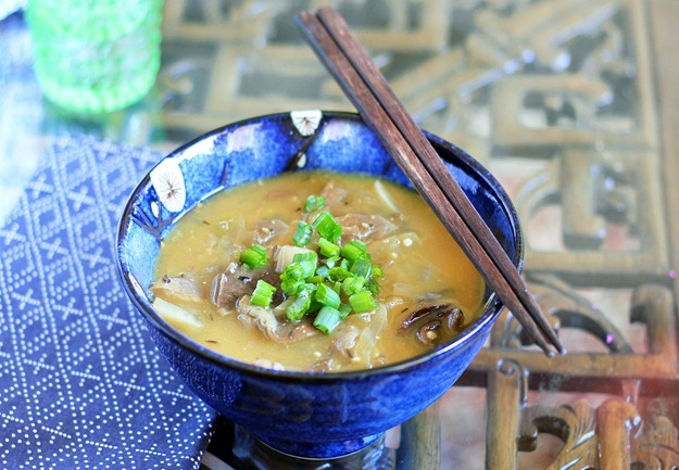 mushroom miso soup