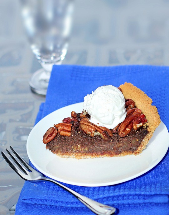 Healthy Chocolate Pecan Pie