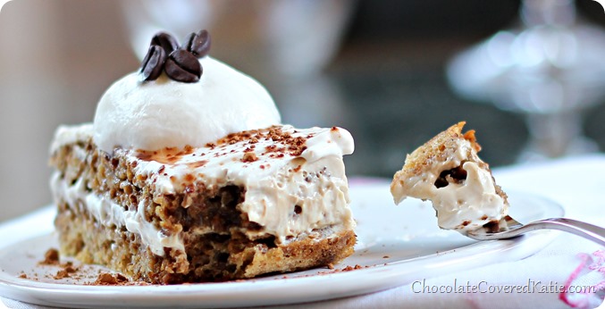 Healthy Tiramisu - rich, creamy, and secretly GOOD for you!