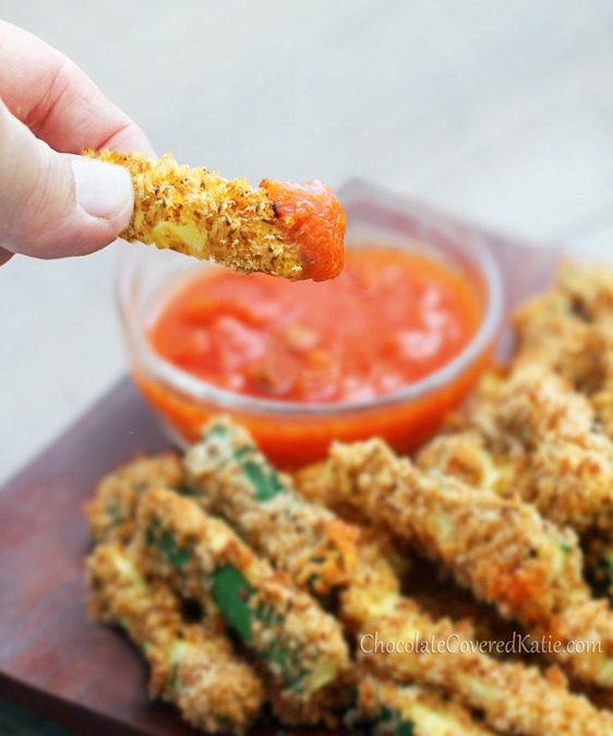 Healthy Crispy Baked Zucchini Fries