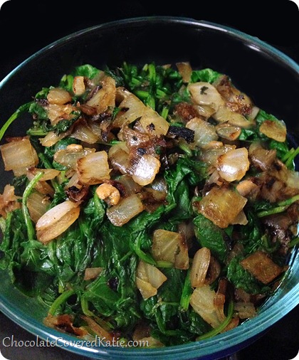 How to cook kale (the easy way) https://chocolatecoveredkatie.com/2014/02/19/cook-kale/ @choccoveredkt