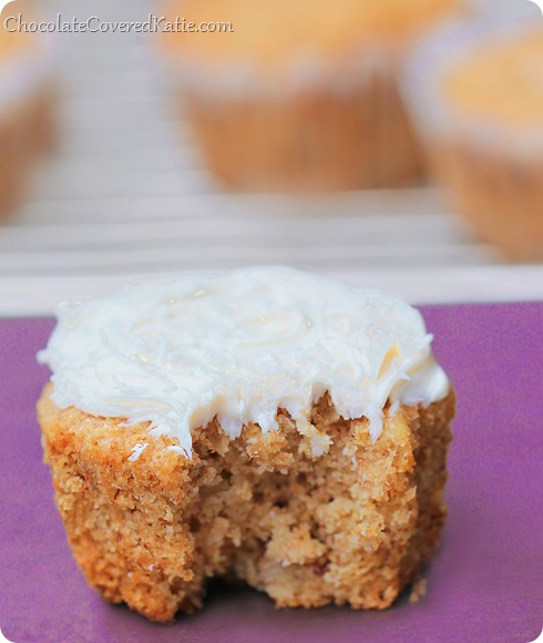 Healthy Hummingbird Cupcakes