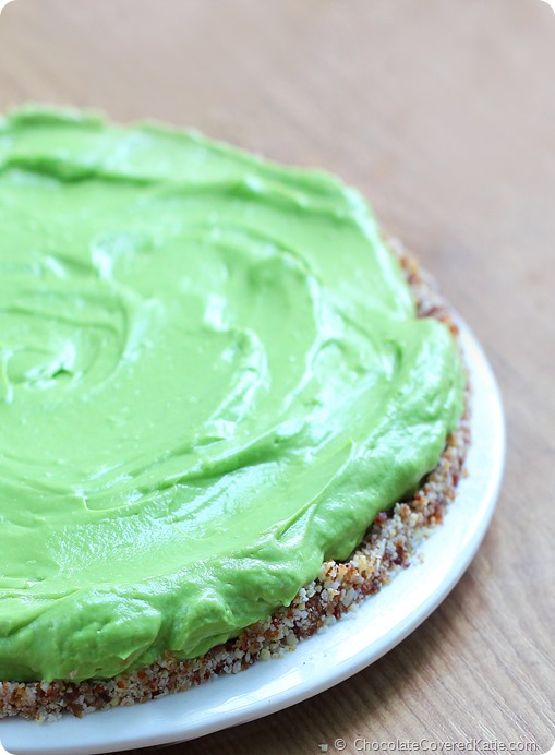 Avocado Key Lime Pie: https://chocolatecoveredkatie.com/2014/08/14/avocado-key-lime-pie/