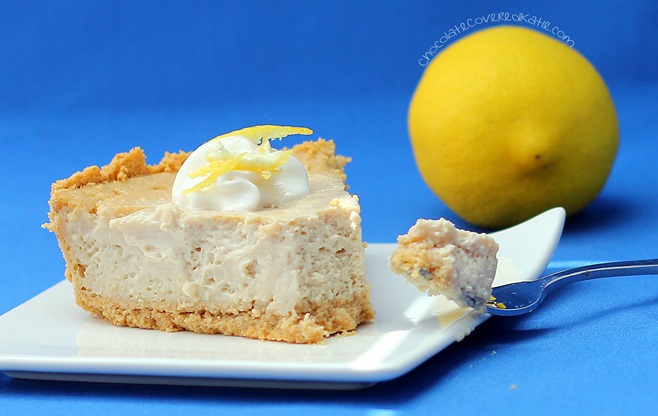 healthy lemon cheesecake