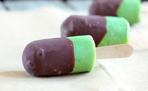 mint chocolate pops