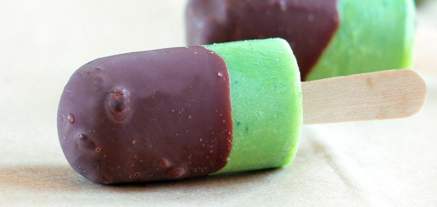 mint chocolate pops