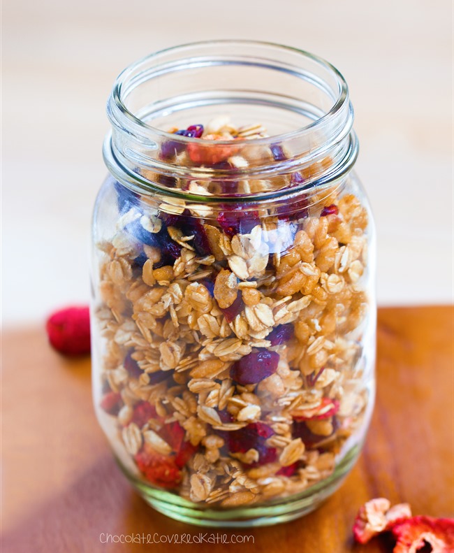 Low Fat Granola - No Oil Required!