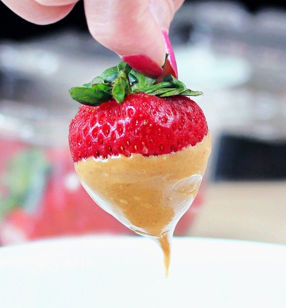 peanut butter strawberries