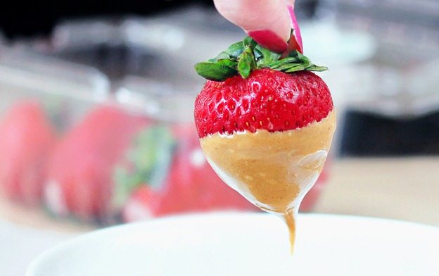 peanut butter strawberries