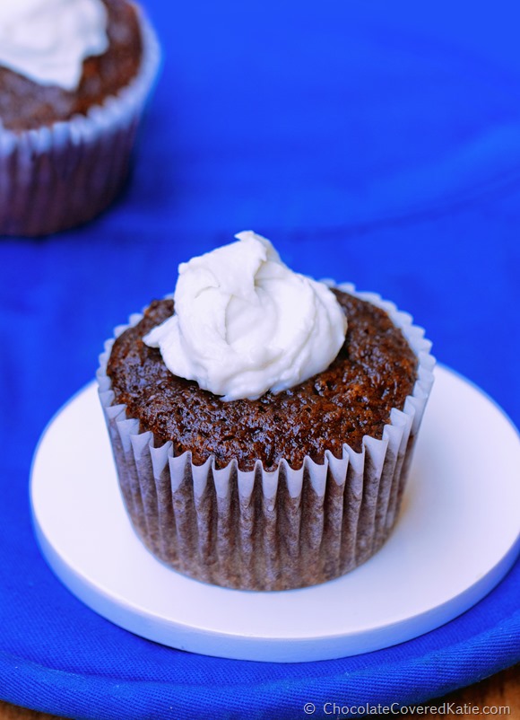 Peppermint Hot Chocolate Cupcakes Secretly Healthy