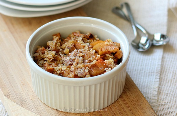 single serving apple crisp