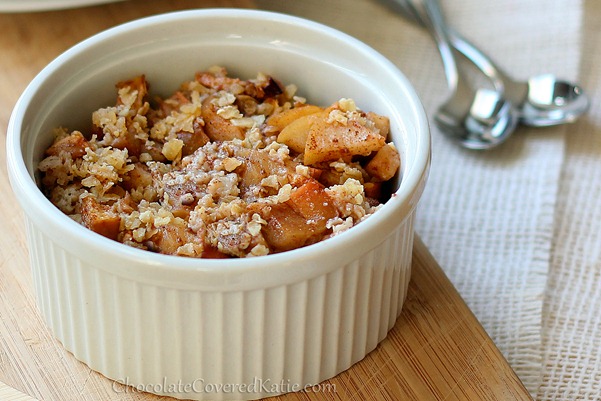 single serving apple crisp