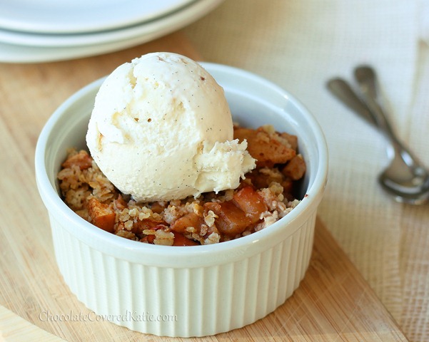 single-serving apple crumble!