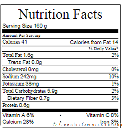 Sugar Free Vanilla Pudding Nutrition Facts - Chocolate