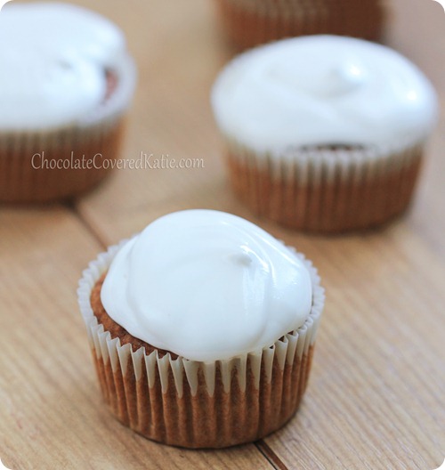 Marshmallow Sweet Potato Cupcakes