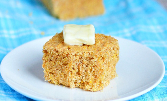 healthy cornbread https://chocolatecoveredkatie.com/2012/01/18/totally-addictive-cornbread/