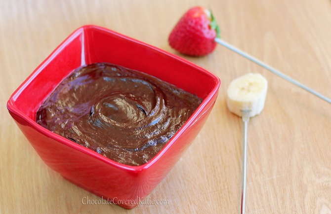 vegan chocolate fondue