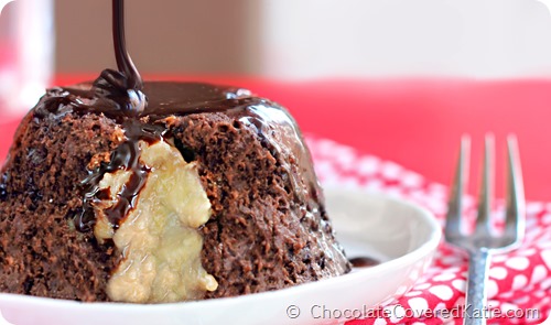 Molten Lava Cake with Caramelized Bananas!