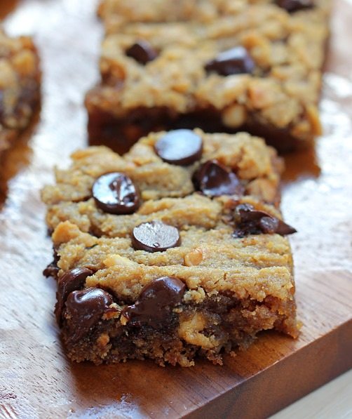 chocolate chip peanut butter bars