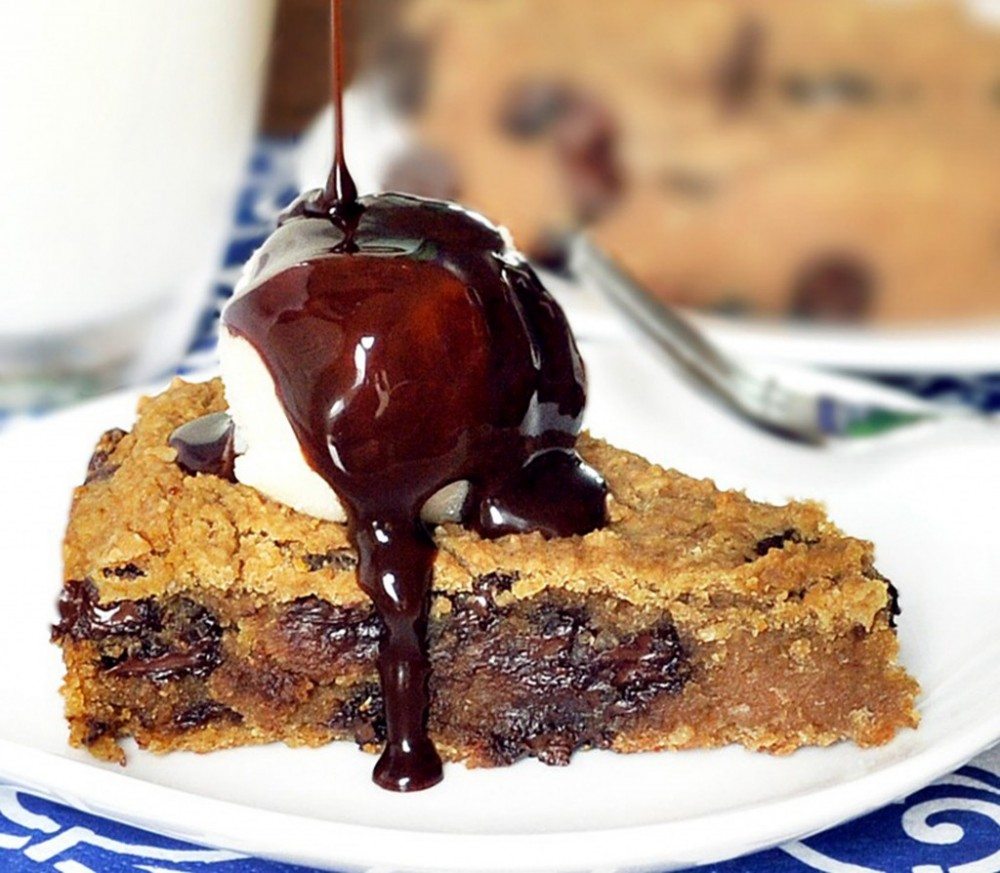 Deep Dish Cookie Pie – One of our favorite recipes! It tastes like eating a giant homemade chocolate chip cookie!… Recipe, as featured on ABC News: @choccoveredkt https://chocolatecoveredkatie.com
