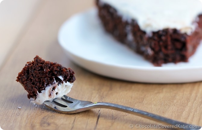 Healthy Chocolate Cake https://chocolatecoveredkatie.com/2014/10/14/avocado-chocolate-cake/