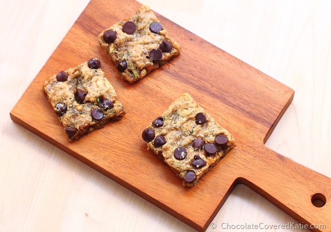 Chocolate Chip Zucchini Blondies