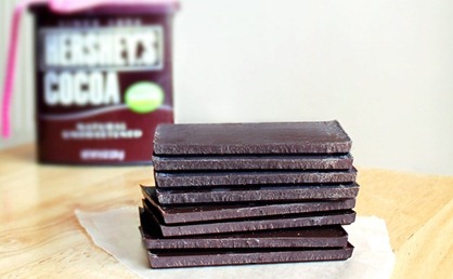 homemade chocolate bars